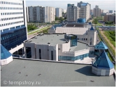 устройство эксплуатируемой кровли на здании офиса оао газпром г. москва